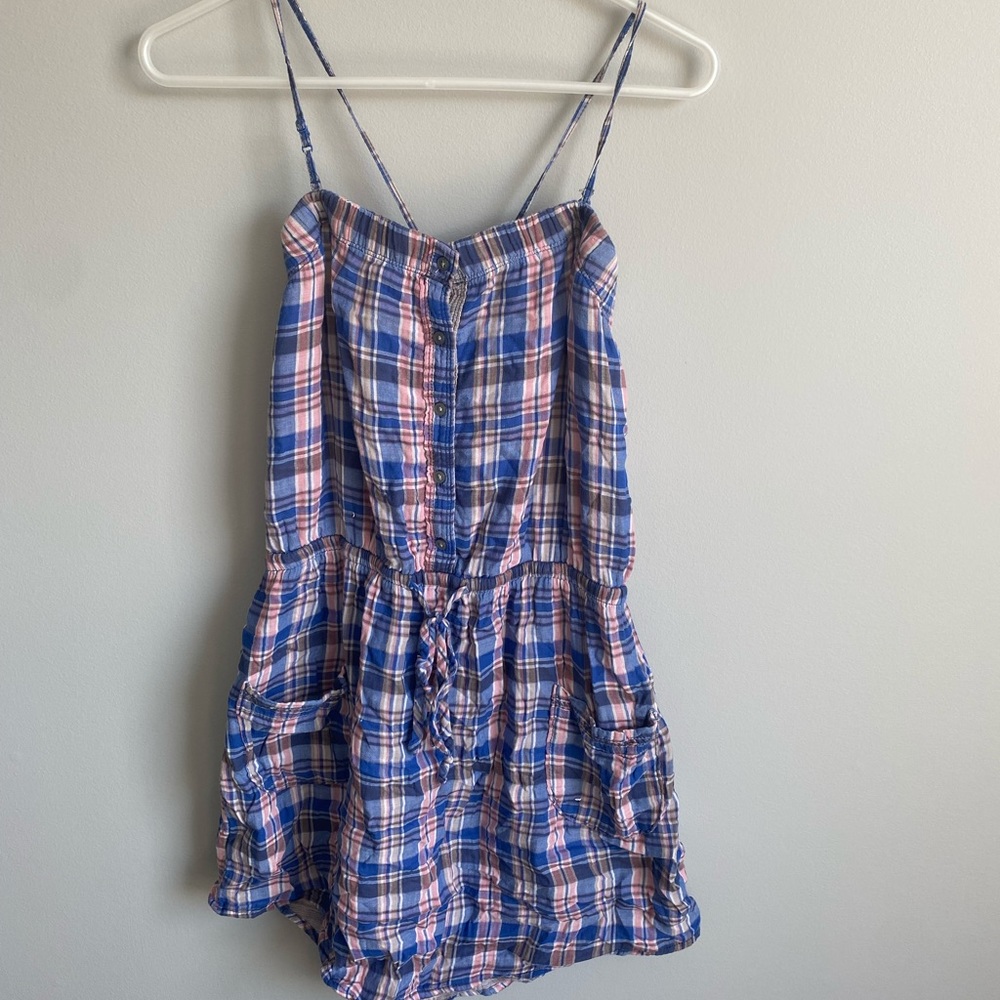 Aerie Plaid Summer Dress size large